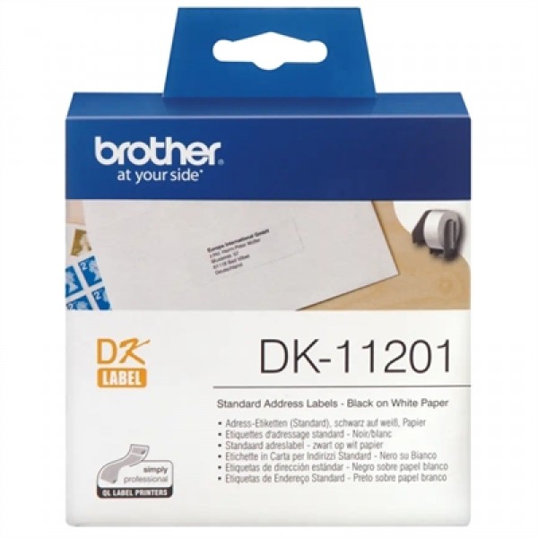 Brother etiquetas dk11201 dirección 29x90mm 400 ud